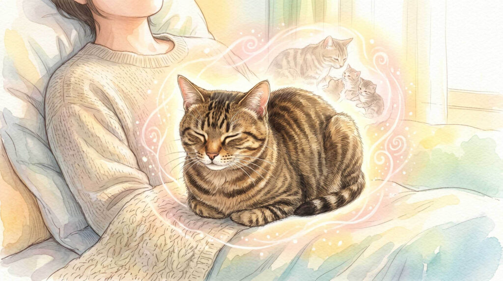 猫が飼い主のお腹や胸の上に乗って香箱座りをする根本的な理由