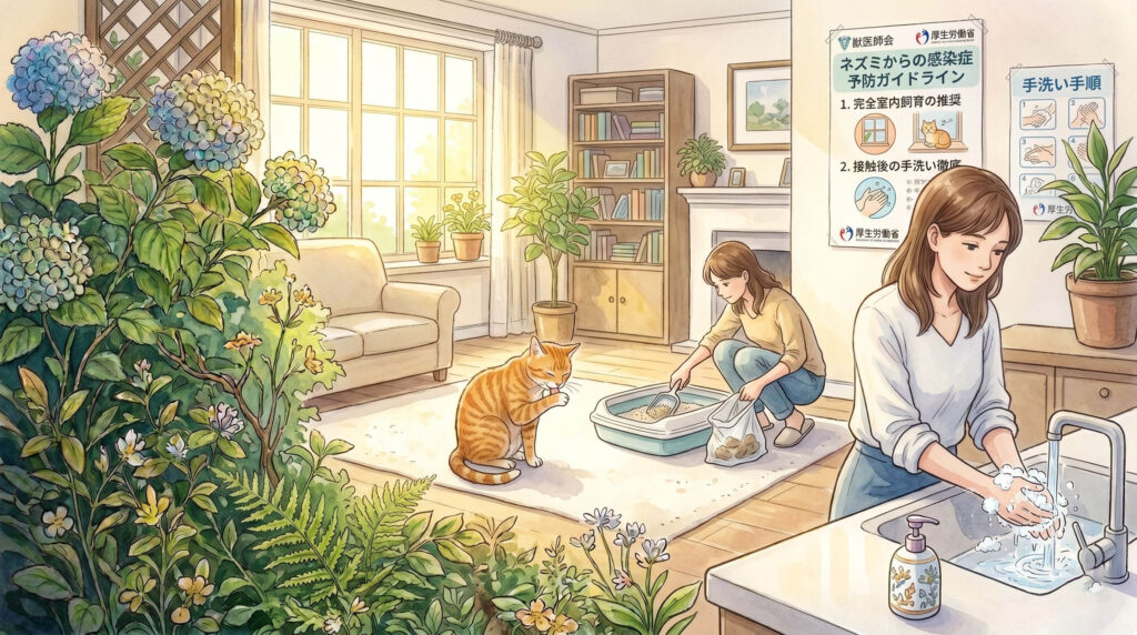 猫がネズミを食べることでなる病気への予防と対策