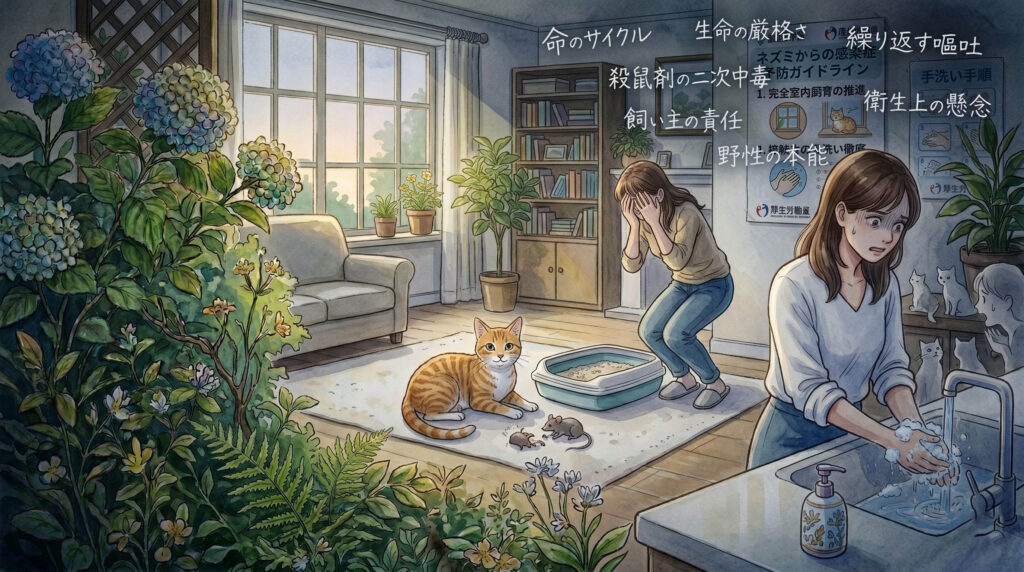猫がネズミを食べる・捕まえた際のリアルな体験談