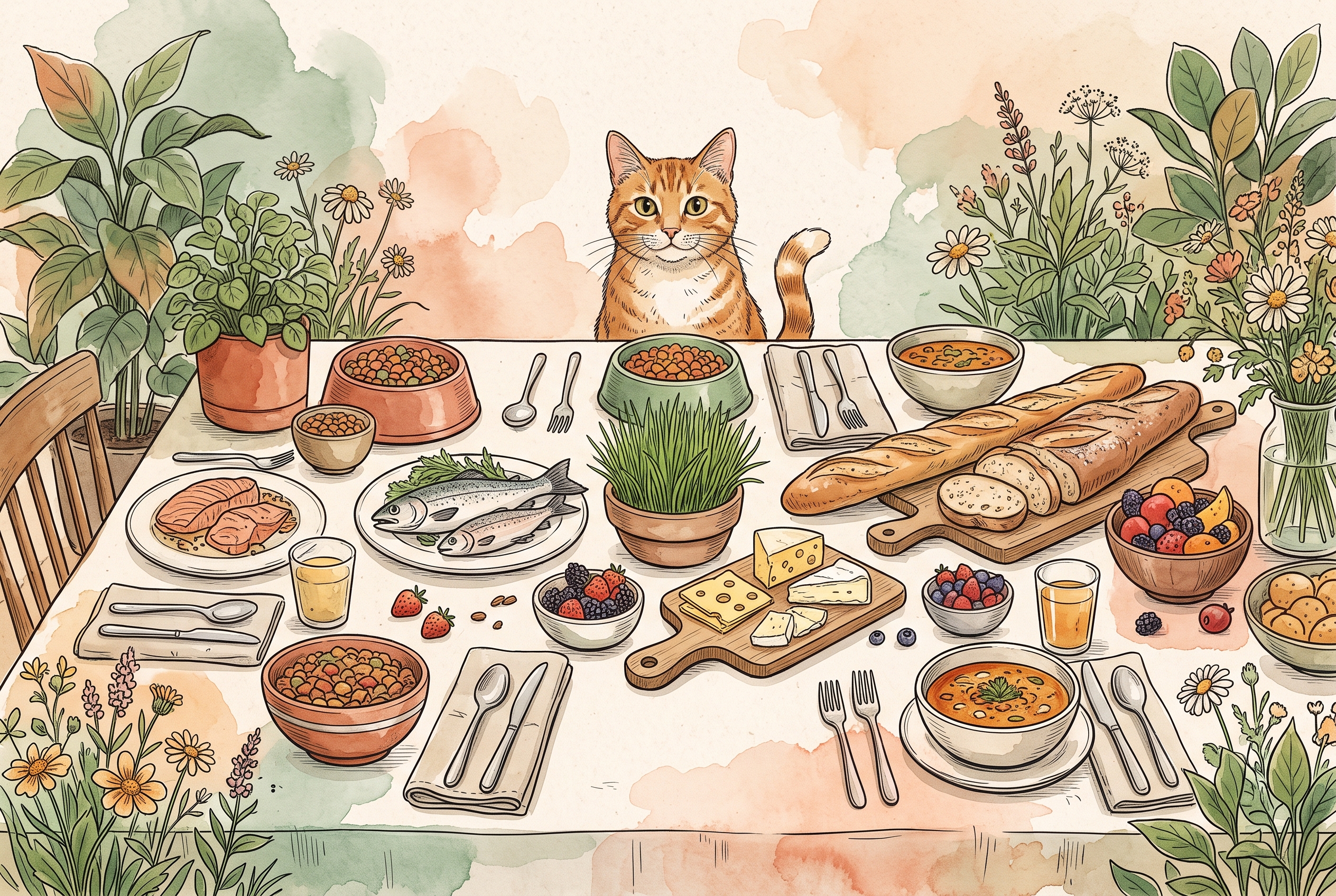猫と食べ物