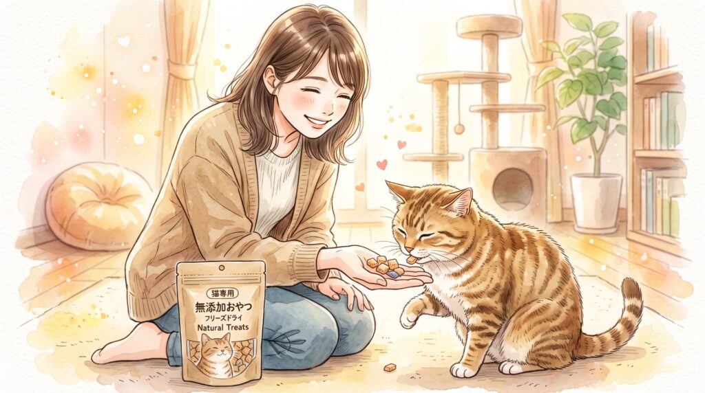 ポテチ(コンソメ)を食べたがる猫への安全な代替策と今後の健康管理
